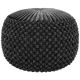 Simpli Home - Renee Round Transitional Velvet/Cotton Pouf - Slate Gray