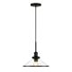 Camden&Wells - Milo Clear Glass Pendant - Blackened Bronze