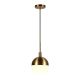 Camden&Wells - Orb Small Globe Frosted Glass Pendant - Brass
