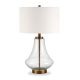 Camden&Wells - Lagos Table Lamp - Seeded Glass/Brushed Brass