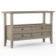 Simpli Home Amherst Console Sofa Table - Distressed Grey