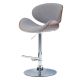 Simpli Home Marana Bentwood Adjustable Height Gas Lift Bar Stool - Grey