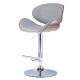 Simpli Home Marana Bentwood Adjustable Height Gas Lift Bar Stool - Stone Grey