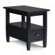 Simpli Home Warm Shaker Narrow Side Table - Black