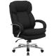 Flash Furniture - HERCULES Series 24/7 Intensive Use Big & Tall 500 lb. Rated Executive Swivel Ergonomic Office Chair w/ Loop Arms - Black Fabric