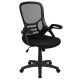 Flash Furniture - High Back Mesh Ergonomic Swivel Office Chair w/ Flip-up Arms - Black