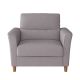 CorLiving Georgia Upholstered Accent Chair And A Half Light Grey