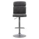 CorLiving Palmer Adjustable High Back Distressed Barstool, (Set of 2) - Black