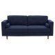 CorLiving Mulberry Fabric Upholstered Modern Sofa Navy Blue