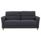 CorLiving Georgia Upholstered Three Seater Sofa Dark Grey