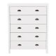 CorLiving Boston 5 Drawer Dresser White