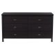 CorLiving Boston 6 Drawer Dresser Black