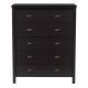 CorLiving Boston 5 Drawer Dresser Black