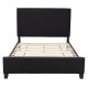 CorLiving Juniper Fabric Upholstered Bed, Double Charcoal