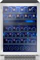 Zephyr Brisas 24 in. Dual Zone Under Counter Wine Cooler - Stainless steel and glass