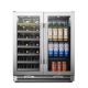 LanboPro - 58 Can 31 bottle Wine and Beverage Cooler - Black
