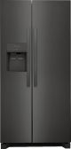 Frigidaire - 22.3 Cu. Ft. Side-by-Side Refrigerator - Black stainless steel