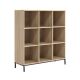 Sauder - North Avenue Organize 3 Shelf-9 Cubby Bookshelf with Charter Oak Finish