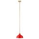 Camden&Wells - Mackenzie Pendant Light - Poppy Red/Brass