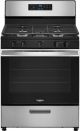Whirlpool - 5.1 Cu. Ft. Freestanding Gas Range with Edge to Edge Cooktop - Stainless steel