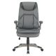Office Star Products - Exec Bonded Lthr Office Chair - Charcoal / Titanium