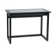 OSP Home Furnishings - Tool Less Meridian Computer Desk - Black / Clear Glass