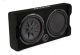 KICKER - CompRT Down-Firing 12”Dual-Voice-Coil 2-Ohm Loaded Subwoofer Enclosure - Black