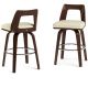 Simpli Home - Ellison Bentwood Counter Height Stool (Set of 2) - Cream