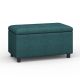Simpli Home - Cosmopolitan Storage Ottoman - Teal