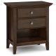 Simpli Home - Amherst Bedside Table - Russet Brown