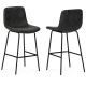 Simpli Home - Jolie Bar Stool (Set of 2) - Distressed Charcoal Grey