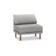 Burrow - Contemporary Range Armchair - Stone Gray