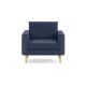 Burrow - Mid Century Nomad Armchair - Navy Blue NSF-NB-1-MD-LW