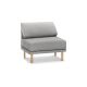 Burrow - Contemporary Range Armchair - Stone Gray FLRST-SF-RG-S1-A0-C0-SG-LW