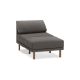 Burrow - Contemporary Range Armchair with Attachable Ottoman - Heather Charcoal FLRST-SF-RG-S1-A0-C1-HC-DW