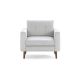 Burrow - Mid Century Nomad Armchair - Crushed Gravel NSF-CG-1-MD-DW