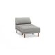 Burrow - Contemporary Range Armchair with Attachable Ottoman - Stone Gray FLRST-SF-RG-S1-A0-C1-SG-LW