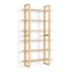 Burrow - Index Hardwood 6-Shelf Bookshelf - Oak