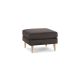 Burrow - Mid Century Nomad Ottoman - Charcoal NOT-CH-LW