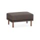 Burrow - Contemporary Range Ottoman - Heather Charcoal FLRST-OT-RG-S0-A0-C1-HC-DW
