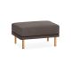 Burrow - Contemporary Range Ottoman - Heather Charcoal FLRST-OT-RG-S0-A0-C1-HC-LW