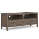 Simpli Home - Lev Low TV Stand - Smoky Brown