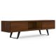 Simpli Home - Lowry Modern Industrial TV Media Stand For TVs Up to 80 - Walnut