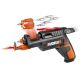 WORX - 4V Electric Rechargeable Cordless Power Screwdriver Set with 6 Bits, Screw Holder, Charger, and 18 Month Battery Life - Black
