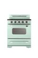 Unique Appliances - Classic Retro 3.9 Cu. Ft. Freestanding Electic Convection Range with Glass Top and Storage Drawer - Summer Mint Green