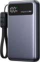 INIU - 10,000mAh 45W PD Portable Charger with Detachable USB-C Cable, Fast Charging Power Bank for iPhone, Samsung, etc. - Black