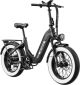 Heybike - Ranger S 2.0 - Foldable Step-Thru Fat-Tire 750W Ebike, Hydraulic Disc Brakes, 55 Miles Max Range, 28MPH - UL Certified - Black