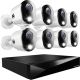 Night Owl - 8 Channel 2K (4MP) DVR with 8 (4MP) Cameras and 2TB Storage, Expandable up to 4 Additional Wi-Fi Cameras - White
