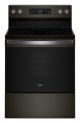 Whirlpool - 5.3 Cu. Ft. Freestanding Electric Range with Air Cooking Technology and Steam - Black Stainless Steel