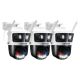 Defender - AI 3K+ Guard Tri-Lens PTZ WIFI Plug-in Security Camera, 360Â° Tracking, AI Detection, Works w/ Guard App, 3 Pack - White